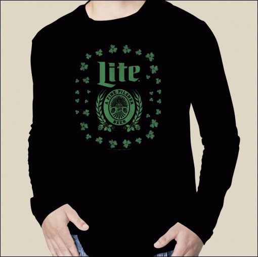 T-Shirt Miller Lite St. Patrick's Day A Fine Pilsner Beer 2023