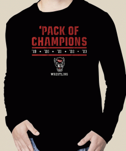 T-Shirt Pack of Champions NC State Wrestling 2023