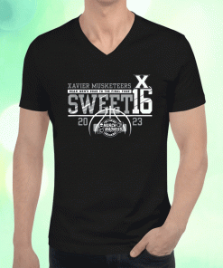 Xavier Musketeers Sweet 16 Basketball Navy 2023 T-Shirt