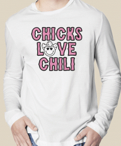 Vintage Chicks Love Chili Cropped TShirt