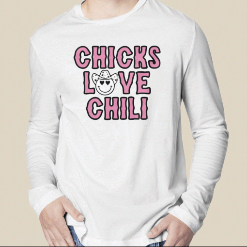 Vintage Chicks Love Chili Cropped TShirt