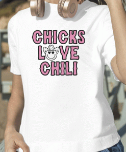 Vintage Chicks Love Chili Cropped TShirt