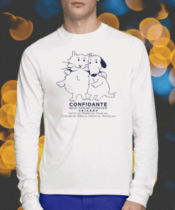 Confidante Best Friend Forever Cat And Dog Funny T-Shirt