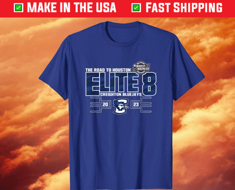 2023 Creighton Bluejays Elite 8 Basketball Royal Shirts