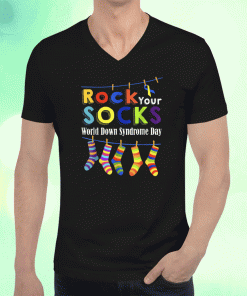 2023 Rock Your Socks 3 21 Trisomy 21 World Down Syndrome Day TShirt