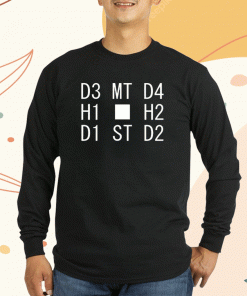 Vintage D3 Mt D4 H1 H2 D1 St D2 T-Shirt