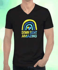 Vintage Down Right Amazing Down Syndrome Awareness 2023 TShirt