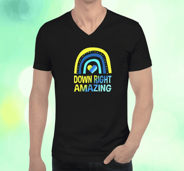 Vintage Down Right Amazing Down Syndrome Awareness 2023 TShirt