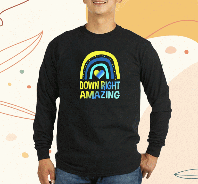 Vintage Down Right Amazing Down Syndrome Awareness 2023 TShirt