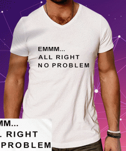 Emmm All Right No Problem Tee Shirt