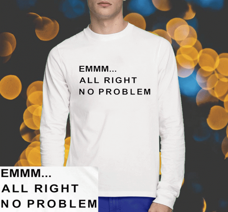 Emmm All Right No Problem Tee Shirt