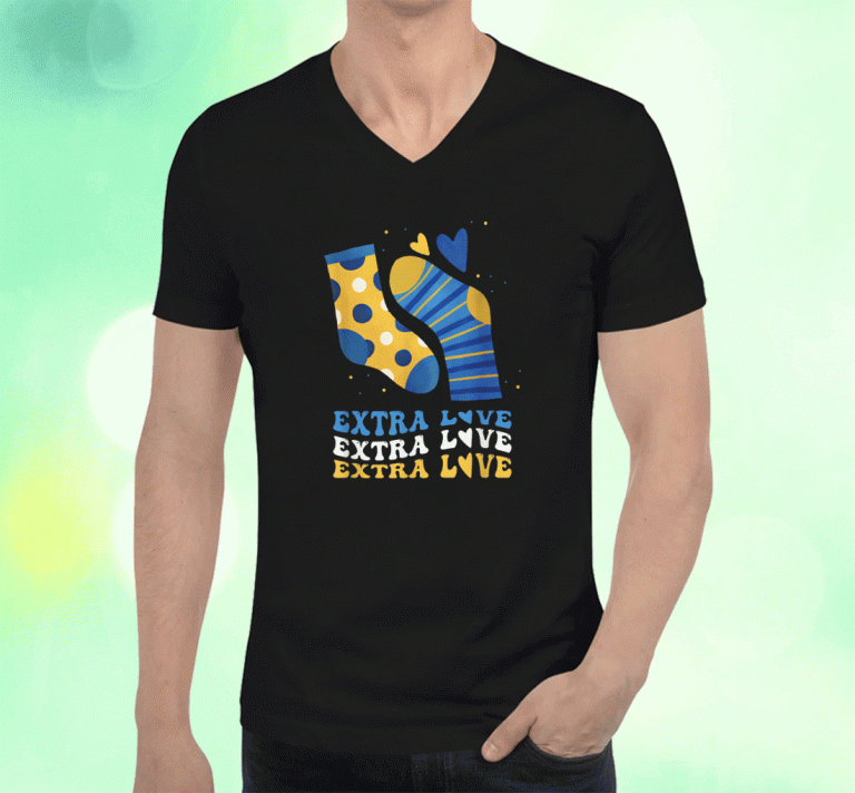 Extra Love National Down Syndrome Awareness Down 2023 T-Shirt