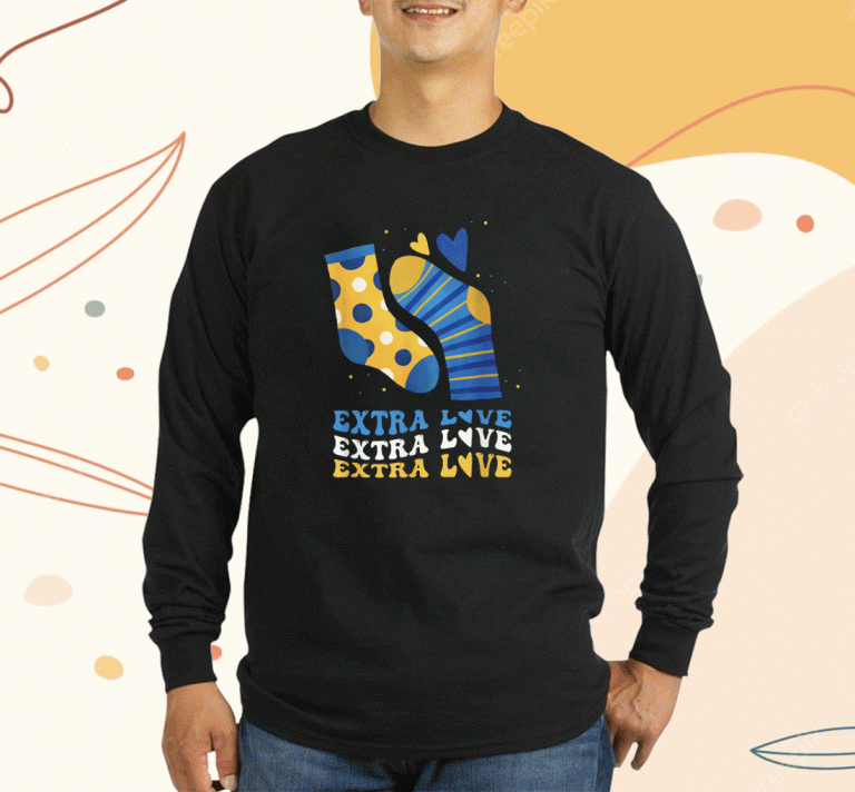 Extra Love National Down Syndrome Awareness Down 2023 T-Shirt