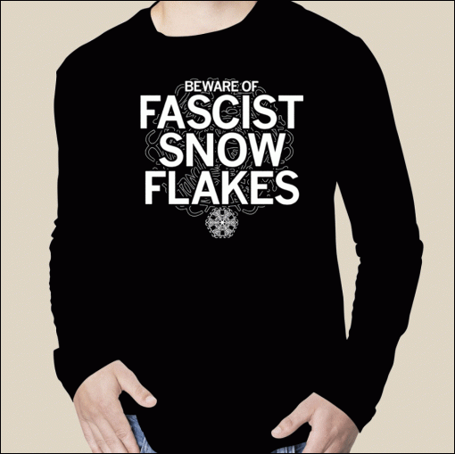 2023 FASCIST SNOWFLAKES STACKED LOGO T-SHIRT