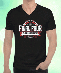 Florida Atlantic Owls Final Four Basketball Bold Navy 2023 Shirts