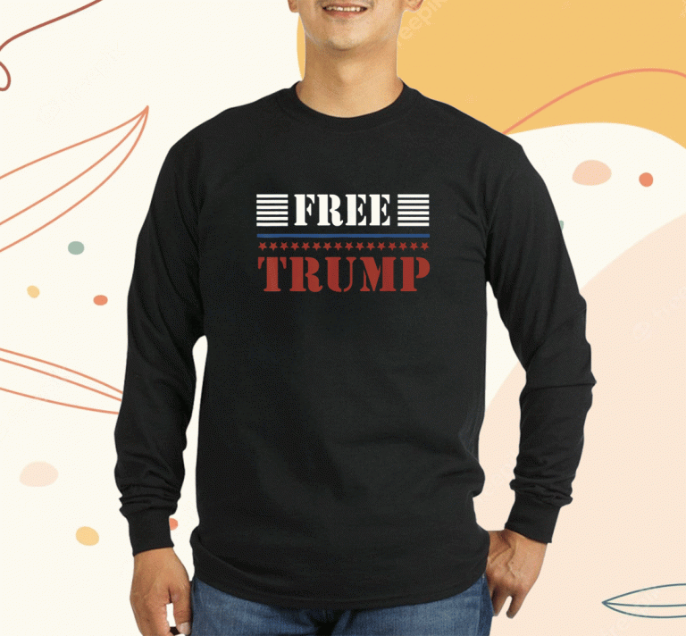 2023 Free Trump Support Pro Trump American Flag TShirt