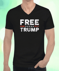 2023 Free Trump Support Pro Trump American Flag T-Shirt