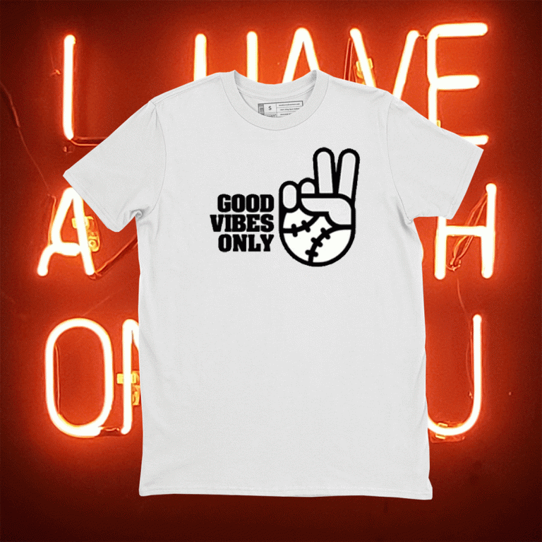 Good Vibes Only Rake Baseball Company Tee Shirt