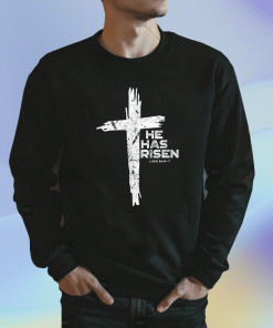 New Happy Easter Jesus He Has Risen Religious Christian 2023 T-Shirt