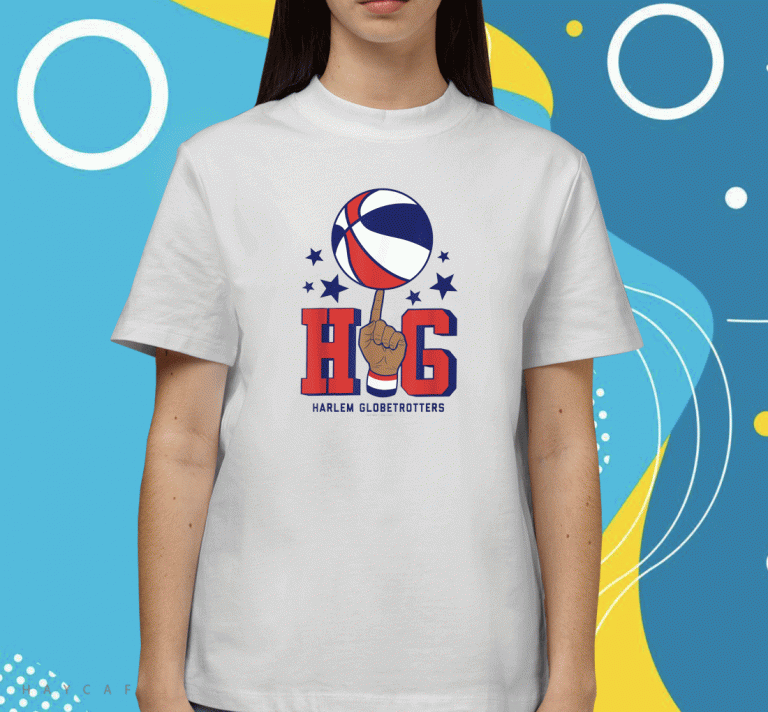 Harlem Globetrotters HG Basketball On Finger Shirt