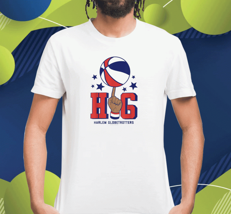 Harlem Globetrotters HG Basketball On Finger Shirt