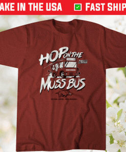 2023 Hop on the Muss Bus NCAA Arkansas Tee Shirt