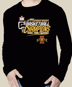 TShirt Iowa State Cyclones Basketball Conference Tournament Champions Locker Room 2023