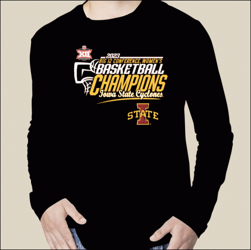 TShirt Iowa State Cyclones Basketball Conference Tournament Champions Locker Room 2023