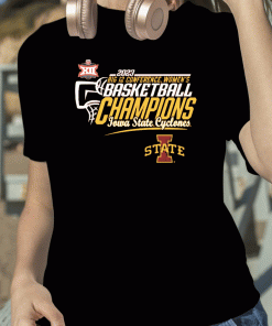 TShirt Iowa State Cyclones Basketball Conference Tournament Champions Locker Room 2023