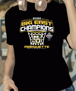 TShirt Marquette Basketball Big East Tournament Champions 2023