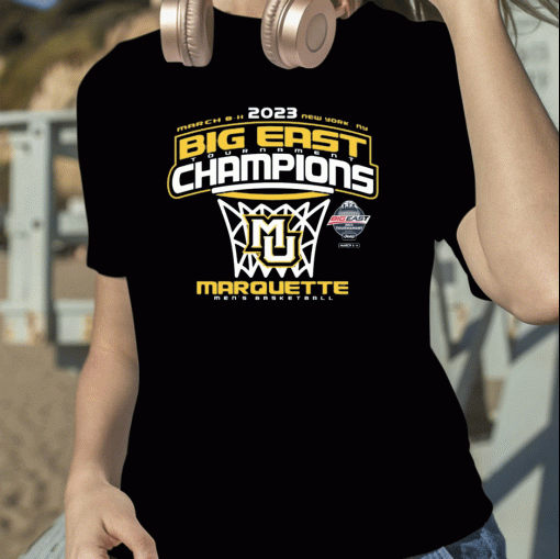 TShirt Marquette Basketball Big East Tournament Champions 2023