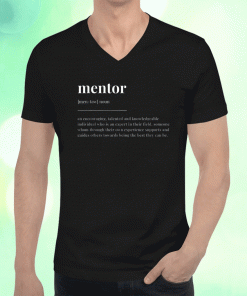 Vintage Mentor Definition Dictionary Design T-Shirt