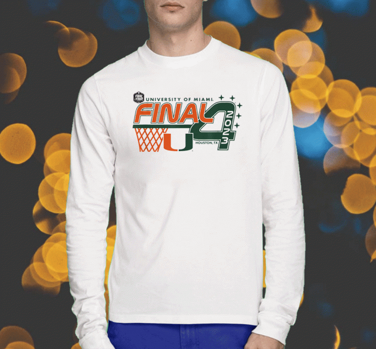 Miami Hurricanes Final Four 2023 Basketball Tee Shirt