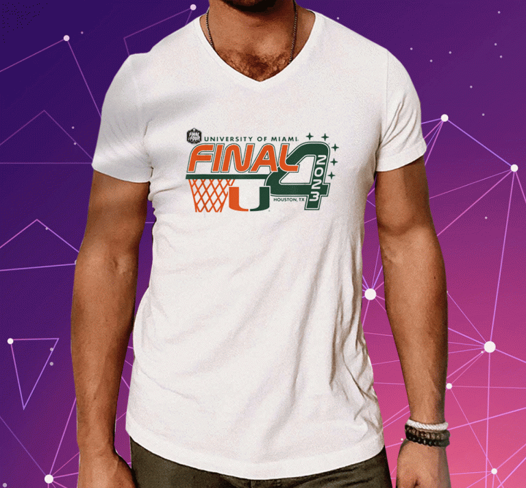 Miami Hurricanes Final Four 2023 Basketball Tee Shirt