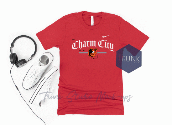 Vintage Orioles Charm City Bal 54 Shirts