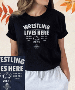 Penn State Wrestling Lives Here T-Shirt