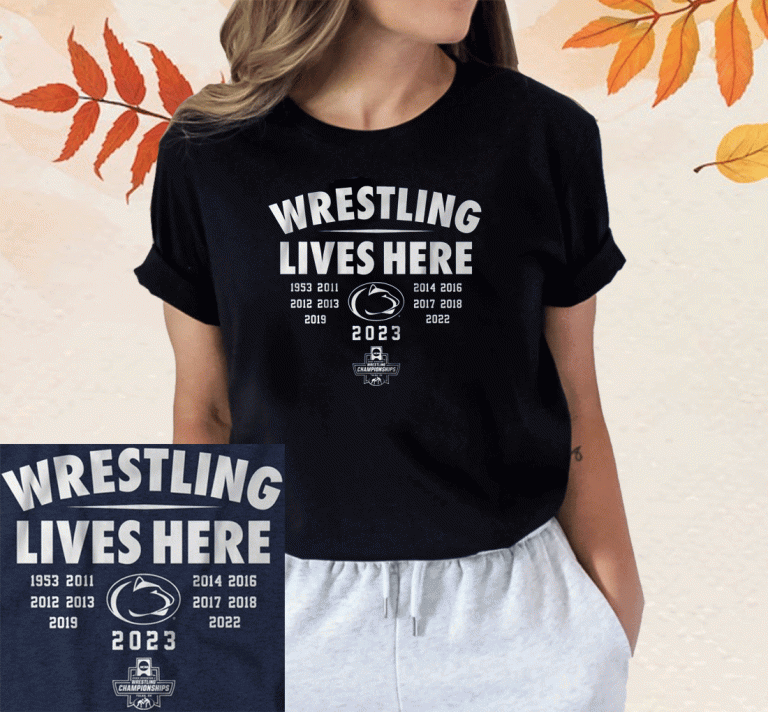 Penn State Wrestling Lives Here T-Shirt