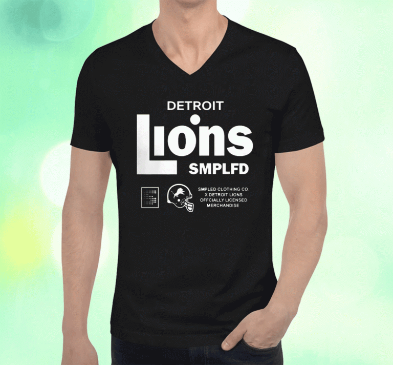 2023 SMPLFD Blue Detroit Lions Program TShirt