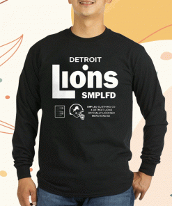 2023 SMPLFD Blue Detroit Lions Program TShirt