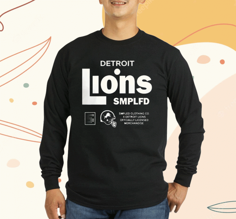 2023 SMPLFD Blue Detroit Lions Program TShirt