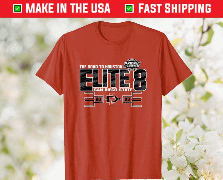 Shirts San Diego State Aztecs Elite 8 Basketball Red 2023