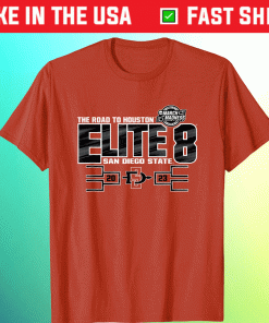 Shirts San Diego State Aztecs Elite 8 Basketball Red 2023