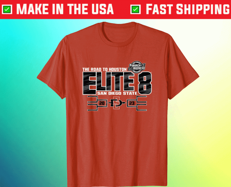 Shirts San Diego State Aztecs Elite 8 Basketball Red 2023