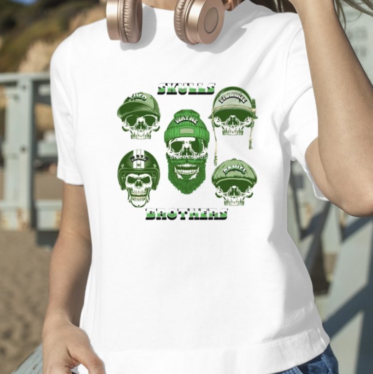 Shirts Skulls Brothers Green Logo