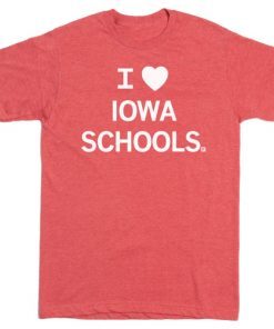 I HEART IOWA SCHOOLS UNISEX TSHIRT