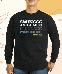 Swing And Miss He Struck Him Out Vintage Shirts