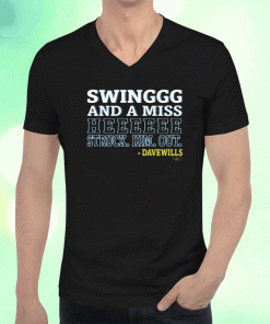 Swing And Miss He Struck Him Out Vintage Shirts