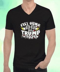 Vintage TRUMP 2024 Fist Bump For Trump Presidental Run Shirts