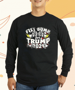 Vintage TRUMP 2024 Fist Bump For Trump Presidental Run Shirts