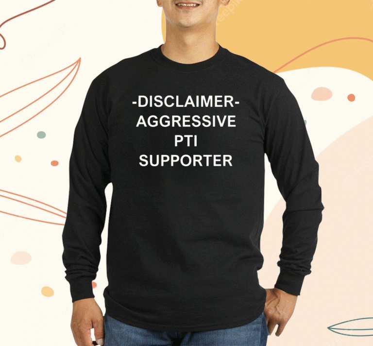 2023 Waqas Amjad Disclaimer Aggressive Pti Supporter T-Shirt